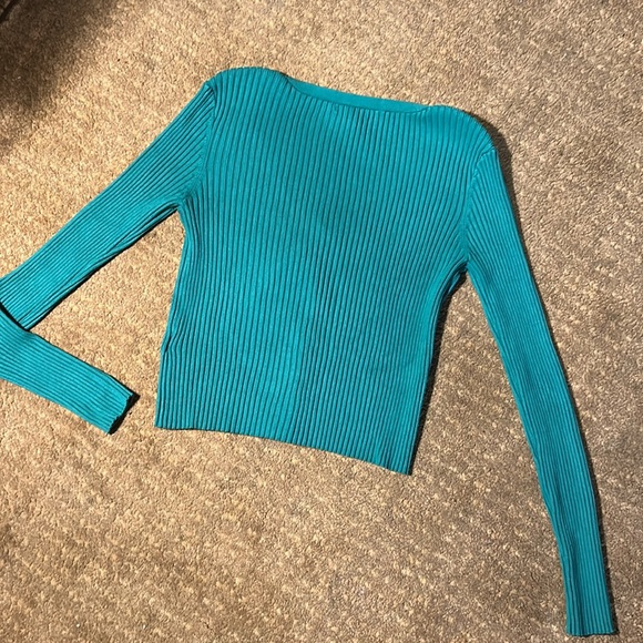 H&M Green Ribbed Cardigan - Picture 8 of 10